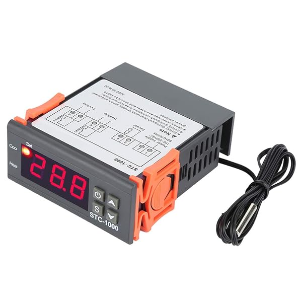 Yanmis STC-1000 Digital Temperature Controller: Accurate 110-220V Thermostat with Sensor for Optimal Temperature Control