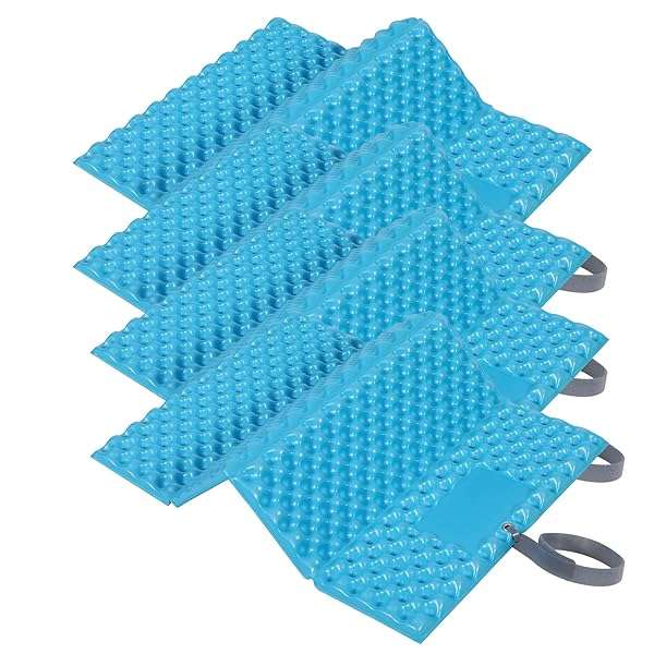 REDCAMP REDCAMP Foam Hiking Seat Pad - Ultralight Foldable Camping Pad (4pcs) for Outdoor Comfort & Stadium Use - Blue