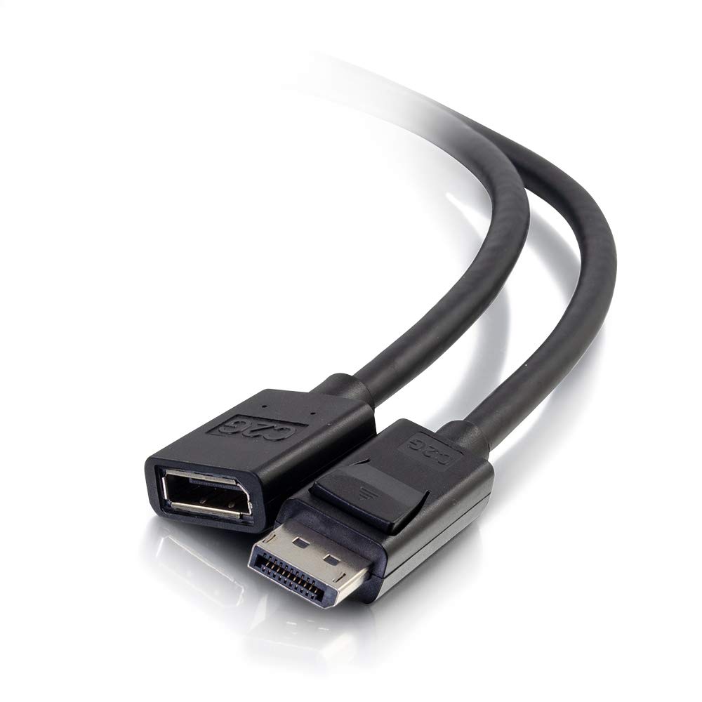 C2G 54451 6ft DisplayPort Male to Female Extension Cable for Enhanced Connectivity and Performance
