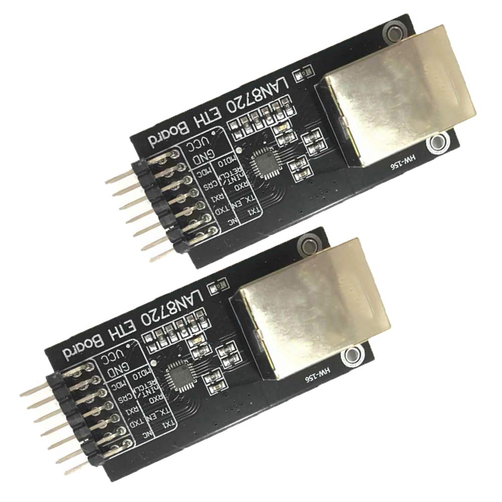 KOOBOOK 2Pcs Smart Electronics LAN8720 Ethernet Transceiver Development Board High Performance RMII Interface