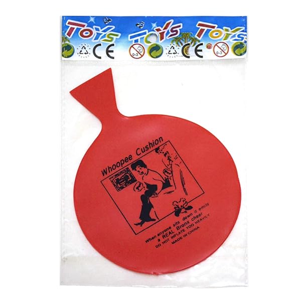 Hualedi Whoopee Cushion Set 12 Pack 4 Inch Non Automatic Inflation Party Favor Novelty Trick Joke Gift for Kids Adults Office Home - View 5 of 6