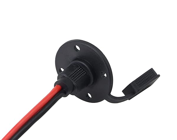 CERRXIAN CERRXIAN 30CM 12AWG SAE Socket Solar Weatherproof Sidewall Port DIY Cord Quick Disconnect Wire Harness for Motorcycle Car Generator - View 3 of 7