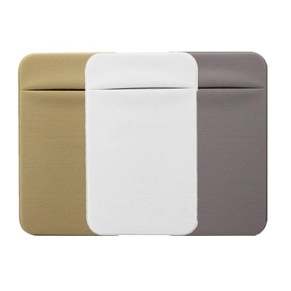 Kbinter Kbinter Slim Credit Card Holder for Cell Phone Stretchy Ultra Lycra Self Adhesive Wallet for ID and Credit Cards Compatible with iPhone Android Galaxy