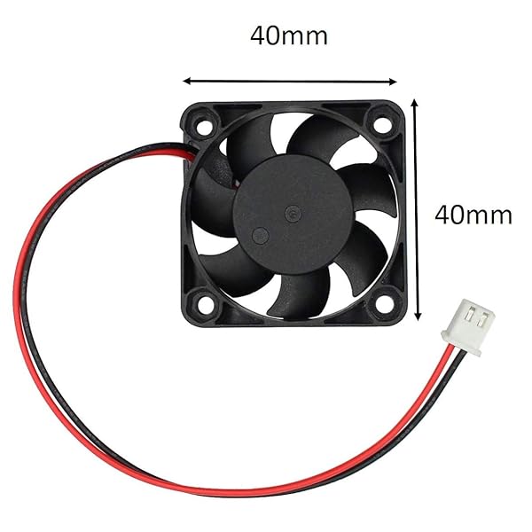 Easycargo Easycargo 4pcs 40mm 12V DC Brushless Cooling Fan with Grill Mounting Kit for 3D Printers and Electronics - View 5 of 6
