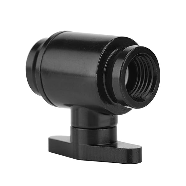 Diyeeni G1/4 Brass Water Cooling Valve - High Flow Ball Valve for Computer Cooling Systems (Durable Black Switch)