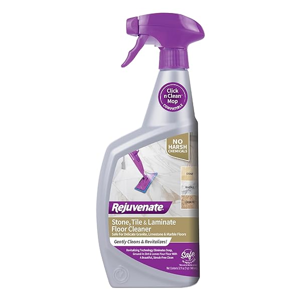 Rejuvenate Rejuvenate High Performance Floor Cleaner: Streak-Free, Fast-Drying for Tile & Laminate - 32oz Covers 500 SqFt