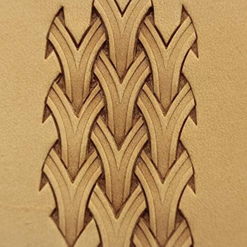 DandS ltd Leather Stamp Tool for Basket Weave Carving - Brass Punches #163B for Crafting & Saddle Work - View 5 of 6