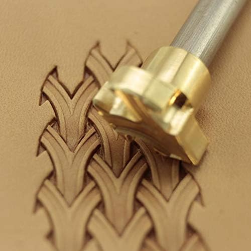 DandS ltd Leather Stamp Tool for Basket Weave Carving - Brass Punches #163B for Crafting & Saddle Work - View 6 of 6