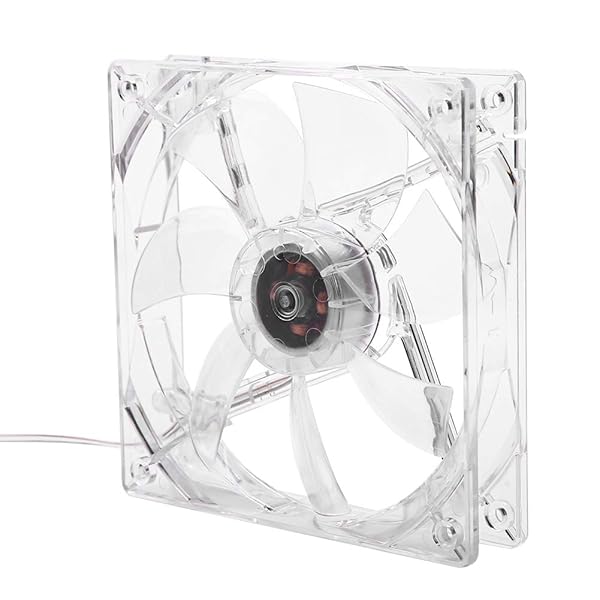 Pokerty Pokerty 12CM USB Cooling Fan with Colorful LED Lights for PC and CPU Cooling