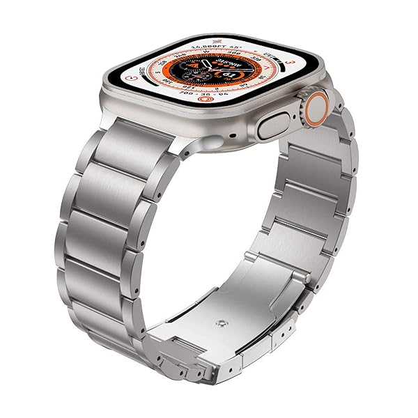 YEEJOK Yeejok Titanium Metal Bands for Apple Watch Ultra 2, Series 10, 9, 45mm, 44mm, 42mm - Stylish & Durable for Men & Women