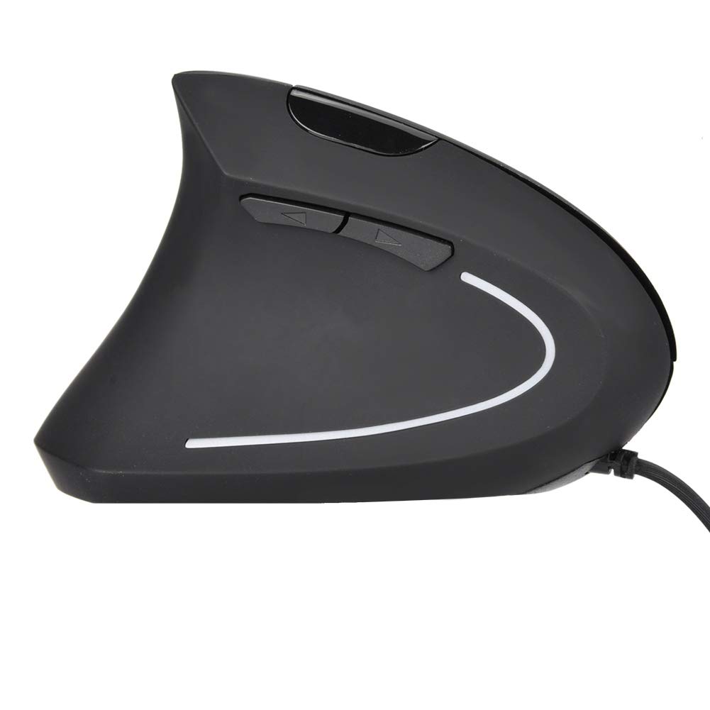 Wendry Ergonomic Left Handed Vertical USB Wired Mouse with 3 Adjustable DPI and 6 Programmable Buttons for Laptop and Desktop Gaming - View 7 of 9