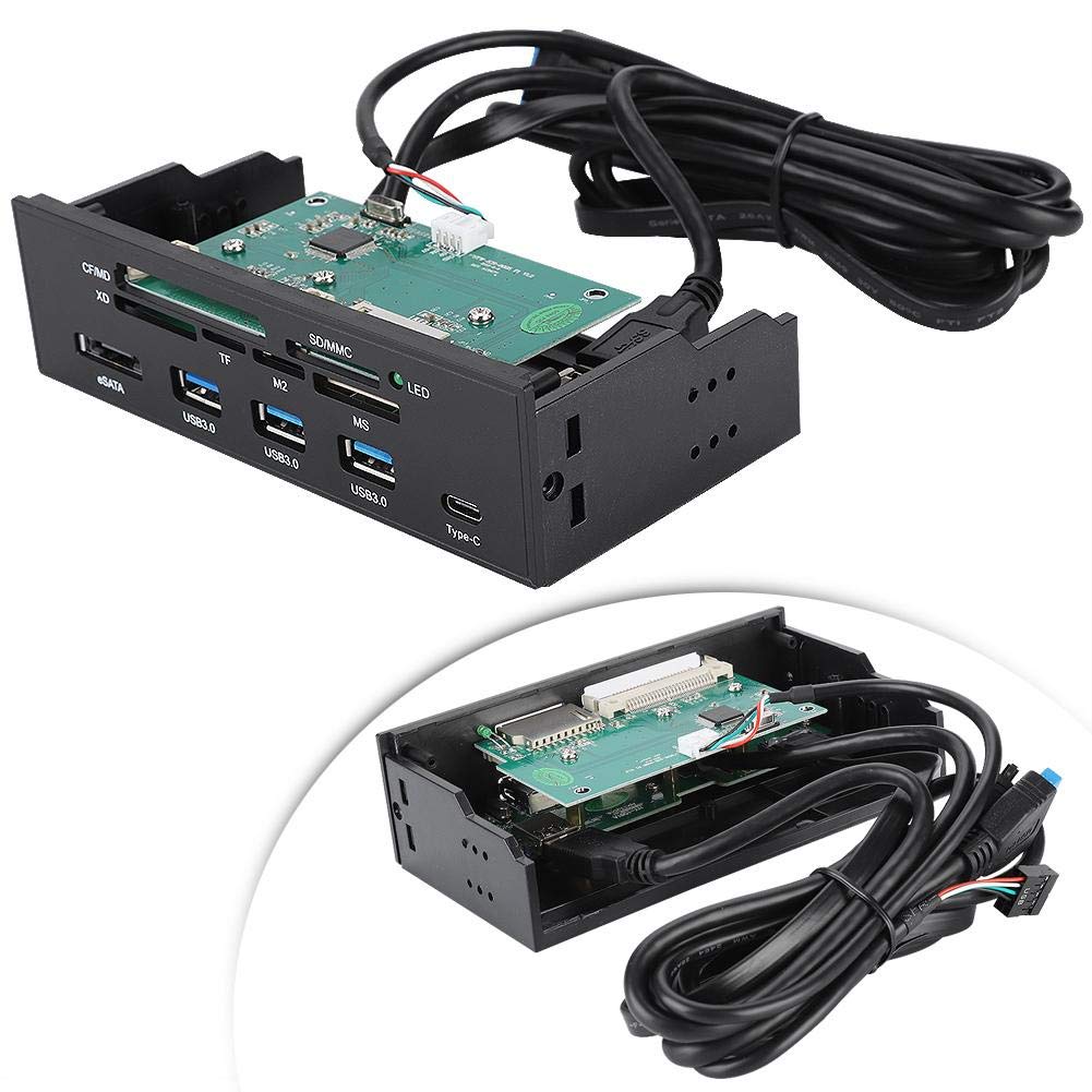 Pomya Pomya Internal Card Reader Dashboard 5.25 Inches Multifunction PC Front Panel USB 3.1 3.0 Support MS XD M2 MSO - View 8 of 9