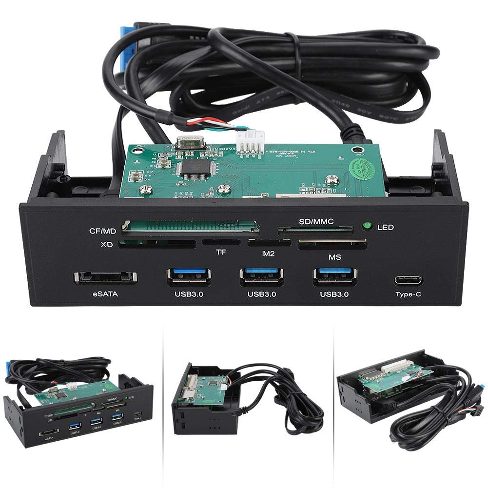 Pomya Pomya Internal Card Reader Dashboard 5.25 Inches Multifunction PC Front Panel USB 3.1 3.0 Support MS XD M2 MSO - View 9 of 9