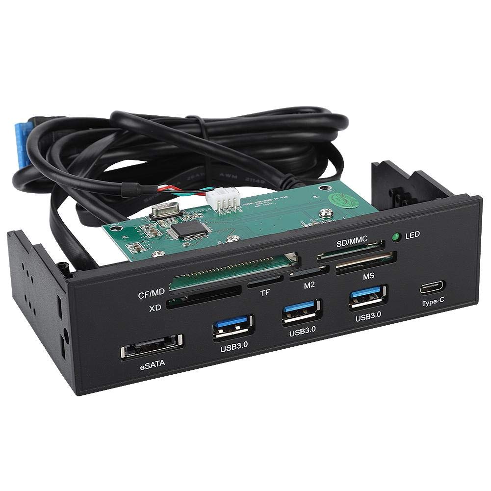 Pomya Internal Card Reader Dashboard 5.25 Inches Multifunction PC Front Panel USB 3.1 3.0 Support MS XD M2 MSO