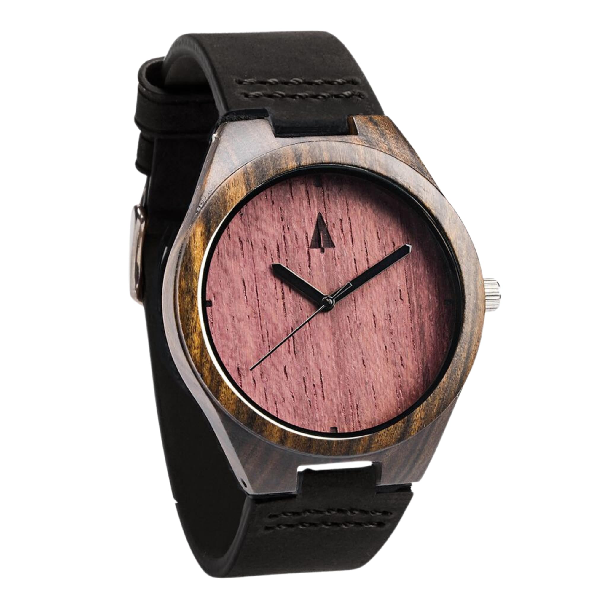 Treehut Wooden Watches for Men with Japanese Miyota Movement Stylish Bamboo Wood Wrist Watch Adjustable Stainless Steel Buckle Leather Straps