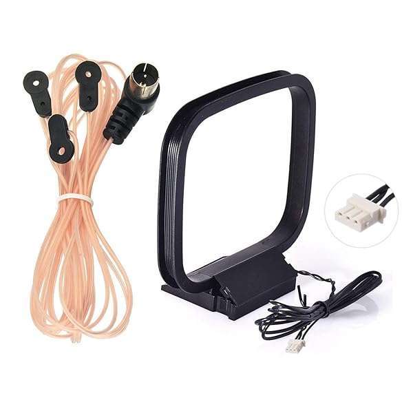 Upgrade Your Sound: Bingfu 75 Ohm FM Dipole Antenna for Sony HiFi & Sharp Stereo Systems - Indoor HD Radio & Bluetooth Receiver