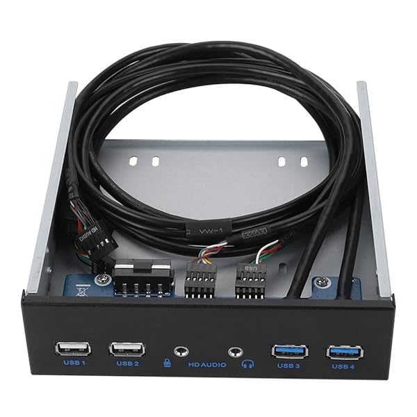 Upgrade Your PC with Wendry USB 3.0 Front Panel Hub & Optical Drive - 4 Ports, Audio Input/Output, 5.25-Inch Design