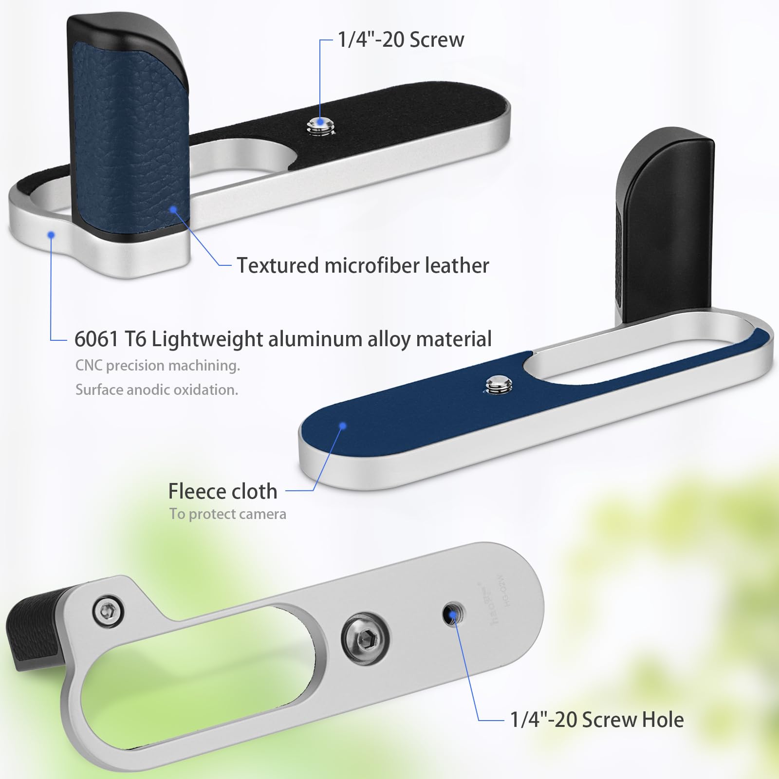 Haoge HG-Q2W Hand Grip Bracket Holder for Leica Q2 Camera Body Enhance Stability and Control - View 4 of 9