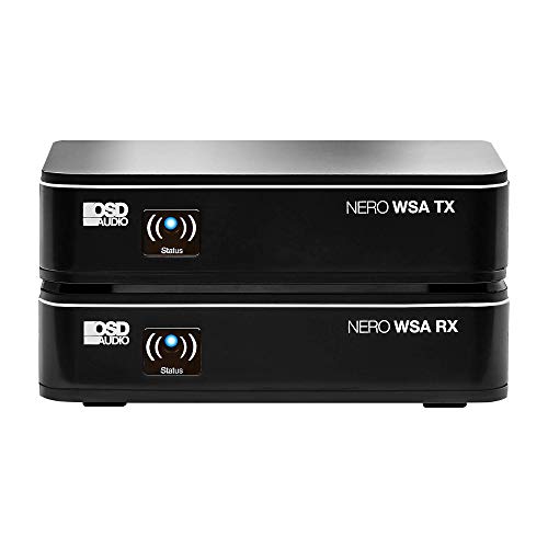 OSD Audio OSD Wireless 5.8G Subwoofer Transmitter/Receiver Kit with Dual Source & Diversity Antennas - Nero WSA