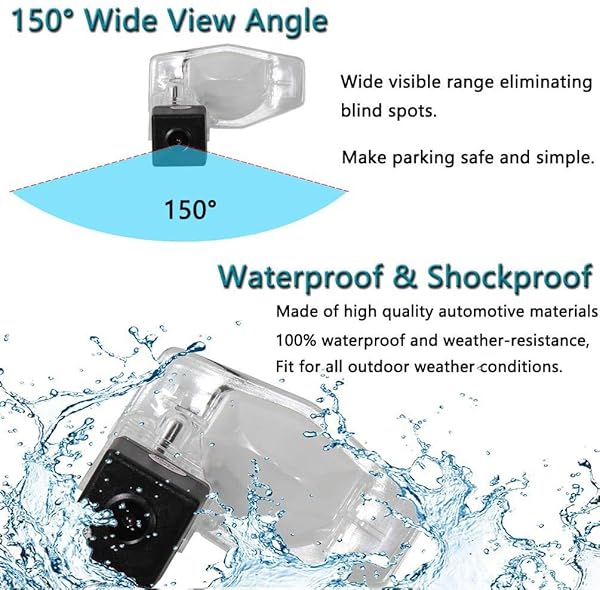 EWAY EWAY Backup Reverse Camera for Honda Civic CR-V Odyssey HR-V Accord Crossover Element Fit Car Rear View Parking Camera - View 7 of 7