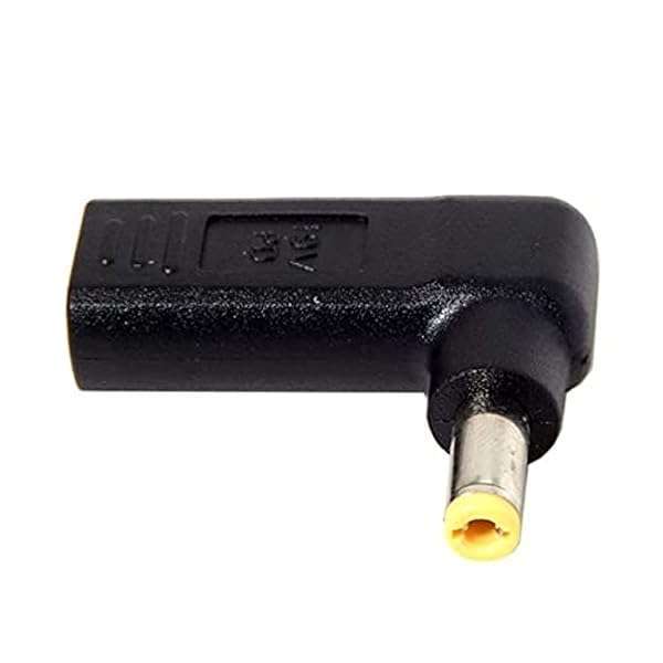 cablecc USB 3.1 Type C USB-C to DC 20V 5.5x2.5mm Adapter PD Emulator Trigger 90 Degree Angled