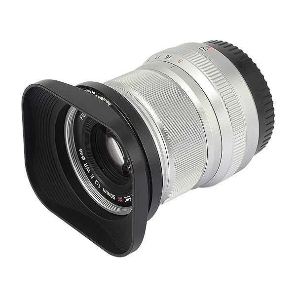 Haoge Haoge LH-X50 Bayonet Square Metal Lens Hood for Fujifilm XF 50mm F2 R WR Compatible with X-Pro X-T and X-E Series Cameras - View 9 of 9