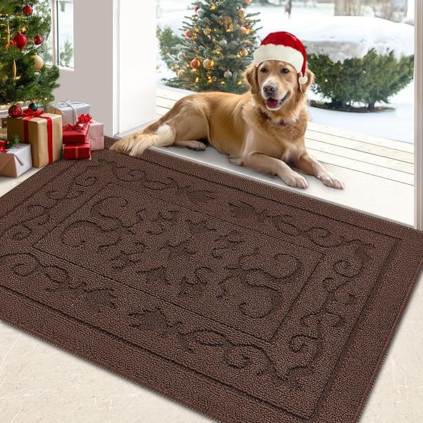 FONEYI "FONEYI Washable Indoor Doormat 24"x36" - Non-Slip, Low-Profile, Absorbent Entry Mat for Front & Back Doors"