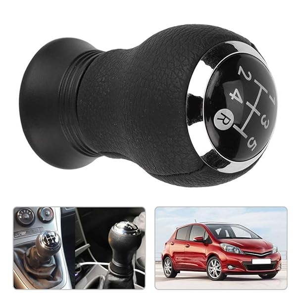 Aramox Upgrade Your Toyota: Aramox 5-Speed Gear Shift Knob Replacement (2005-2010) - Stylish Leather Car Modification - View 9 of 10