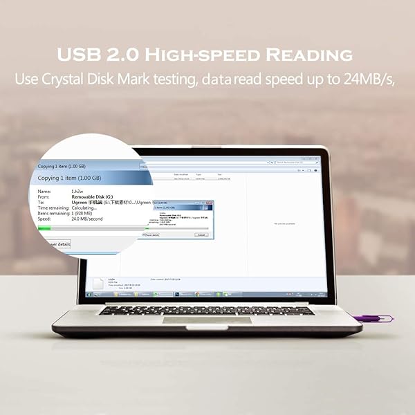 BORLTER CLAMP BorlterClamp 32GB USB Flash Drive Dual Port OTG Thumb Drive for Android Smartphone Tablet and Computer Purple - View 5 of 7