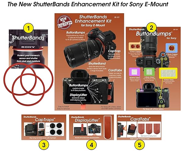 ShutterBands ShutterBands Enhancement Kit: 5 Essential Accessories for Sony E-Mount Cameras - View 3 of 9