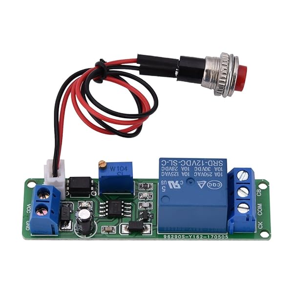 YWBL-WH Adjustable DC 12V Timer Module: 1-10 Sec Delay Turn Off Timing Relay Switch