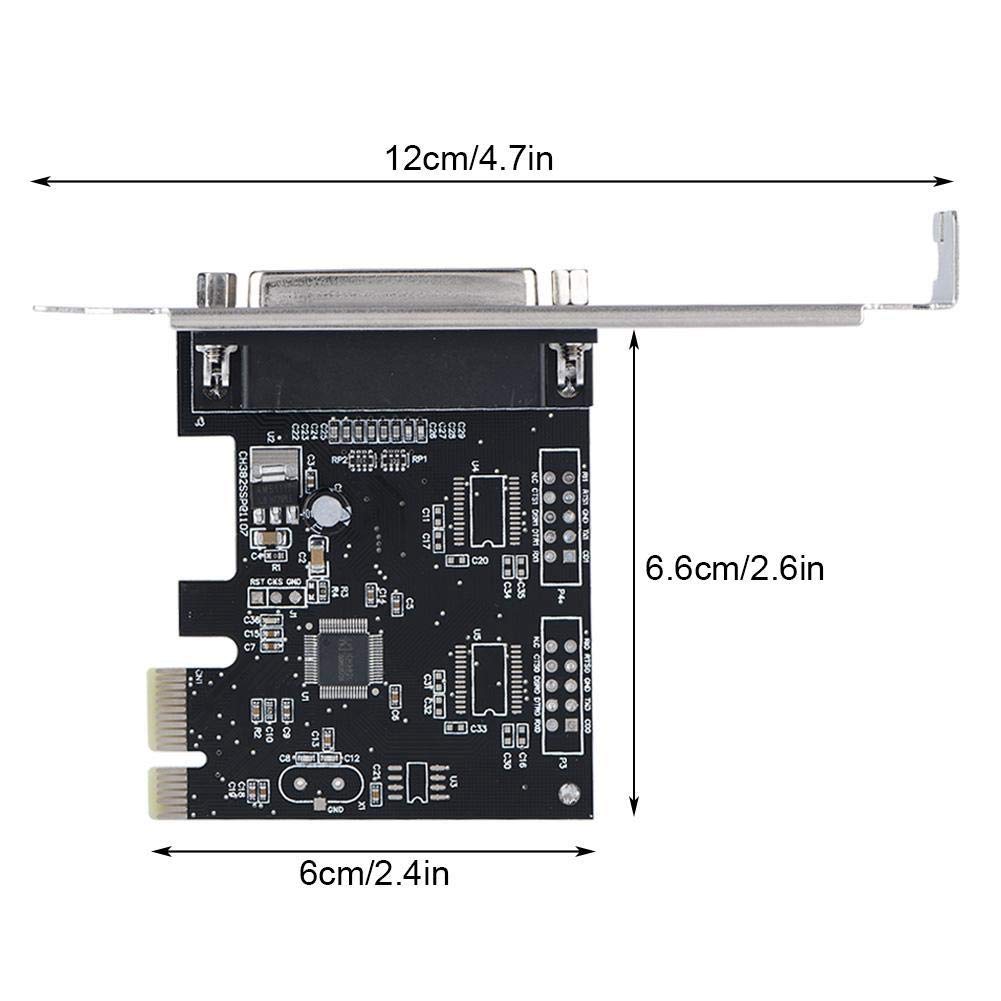 Diyeeni PCIE to DB25 LPT Parallel Port Expansion Card PCI Converter Adapter for Printers Programmers Scanners Support DOS 8 7 - View 6 of 8