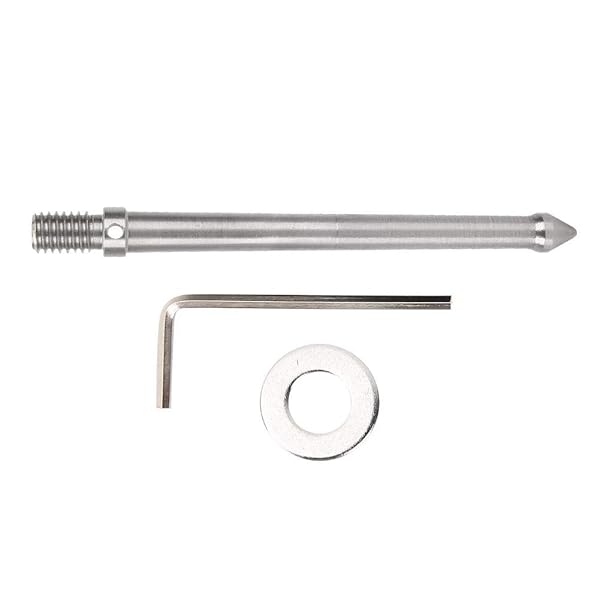 Acouto Tr Ground Spike Stainless Steel Metal Spike Mount Adapter for Tr Monopod with 3/8 Inch Screw Thread Camera Accessories(12cm)