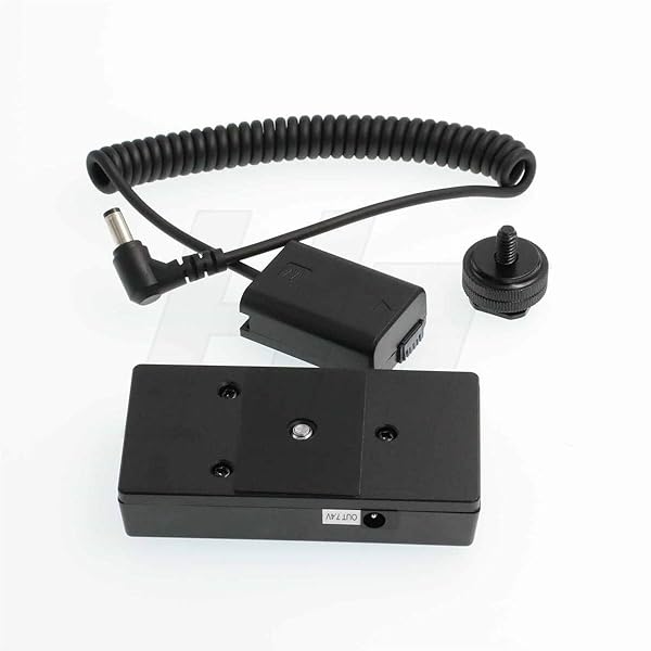 HangTon HangTon NP-F970 Battery Mount Plate with NP-FW50 Cable for Sony ZVE10 Alpha NEX A7 A7M2 A7RII A6300 A6500 Cameras - View 3 of 4