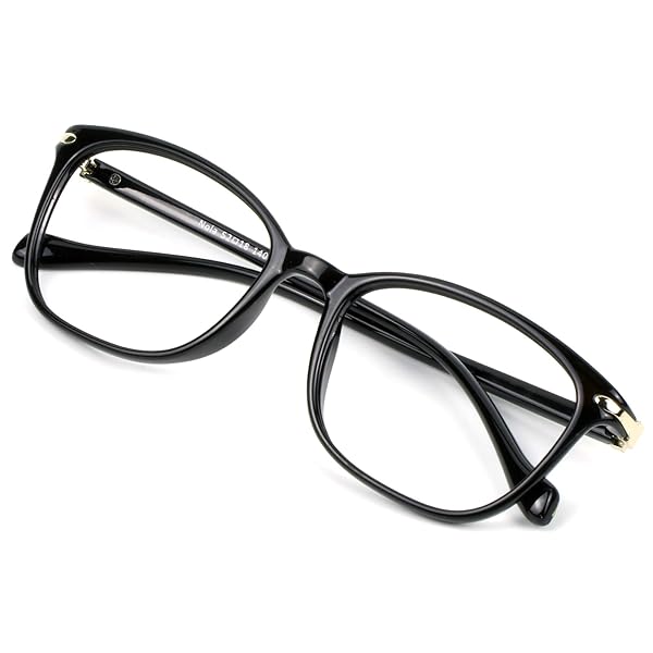 VisionGlobal VisionGlobal Blue Light Blocking Glasses for Men and Women Stylish Square Frame Anti Eyestrain Computer Reading TV Glasses +1.50 Magnification