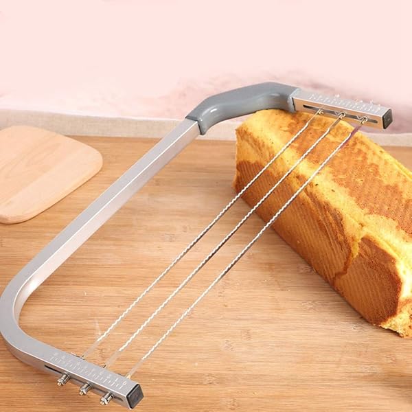 TOPINCN TOPINCN Stainless Steel Adjustable Wire Cake Cutter Slicer Leveler for Perfect Baking Results - View 3 of 9