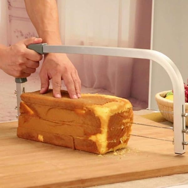 TOPINCN TOPINCN Stainless Steel Adjustable Wire Cake Cutter Slicer Leveler for Perfect Baking Results - View 5 of 9