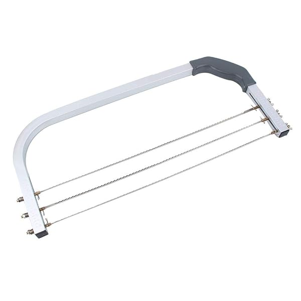 TOPINCN Stainless Steel Adjustable Wire Cake Cutter Slicer Leveler for Perfect Baking Results