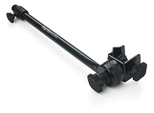 Gator Frameworks Gator Frameworks Adjustable Clamp-On Angled Mini Interlocking Design 16 Inch Boom Arm (GFW-MIC-CLMPBM16)