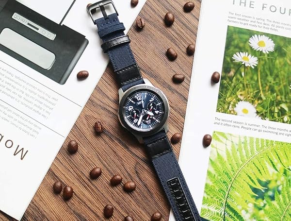 Olytop Buy Olytop 22mm Nylon Bands for Galaxy Watch 46mm, 3 45mm & Gear S3 - 2 Pack Sports Replacement Straps - View 7 of 8