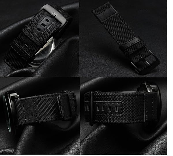 Olytop Buy Olytop 22mm Nylon Bands for Galaxy Watch 46mm, 3 45mm & Gear S3 - 2 Pack Sports Replacement Straps - View 8 of 8