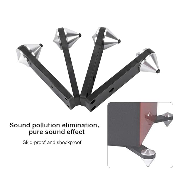 Wendry Adjustable 4PCS Stage Speaker Stands for Subwoofer and Speaker Frame Base Audio Suspension Bracket Foot Bracket - View 2 of 8