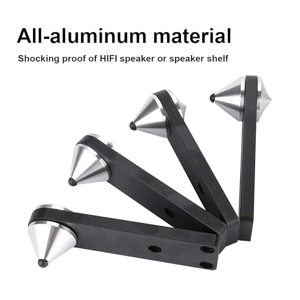 Wendry Adjustable 4PCS Stage Speaker Stands for Subwoofer and Speaker Frame Base Audio Suspension Bracket Foot Bracket - View 3 of 8