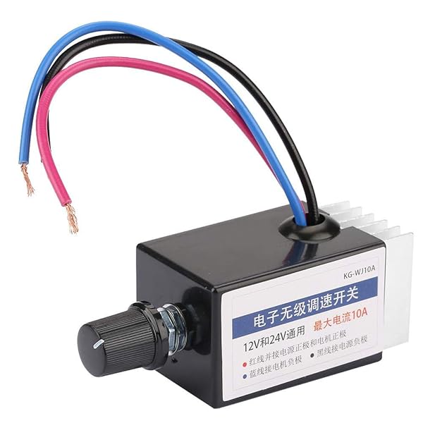 Yanmis 12V/24V DC Motor Speed Controller - Adjustable Fan Speed Regulator for Cars & Trucks - View 10 of 10