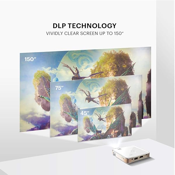 KODAK Buy KODAK Luma 150 Pocket Projector - Portable Movie Projector with Built-in Speaker & Soft Case for Home & Office - View 8 of 8