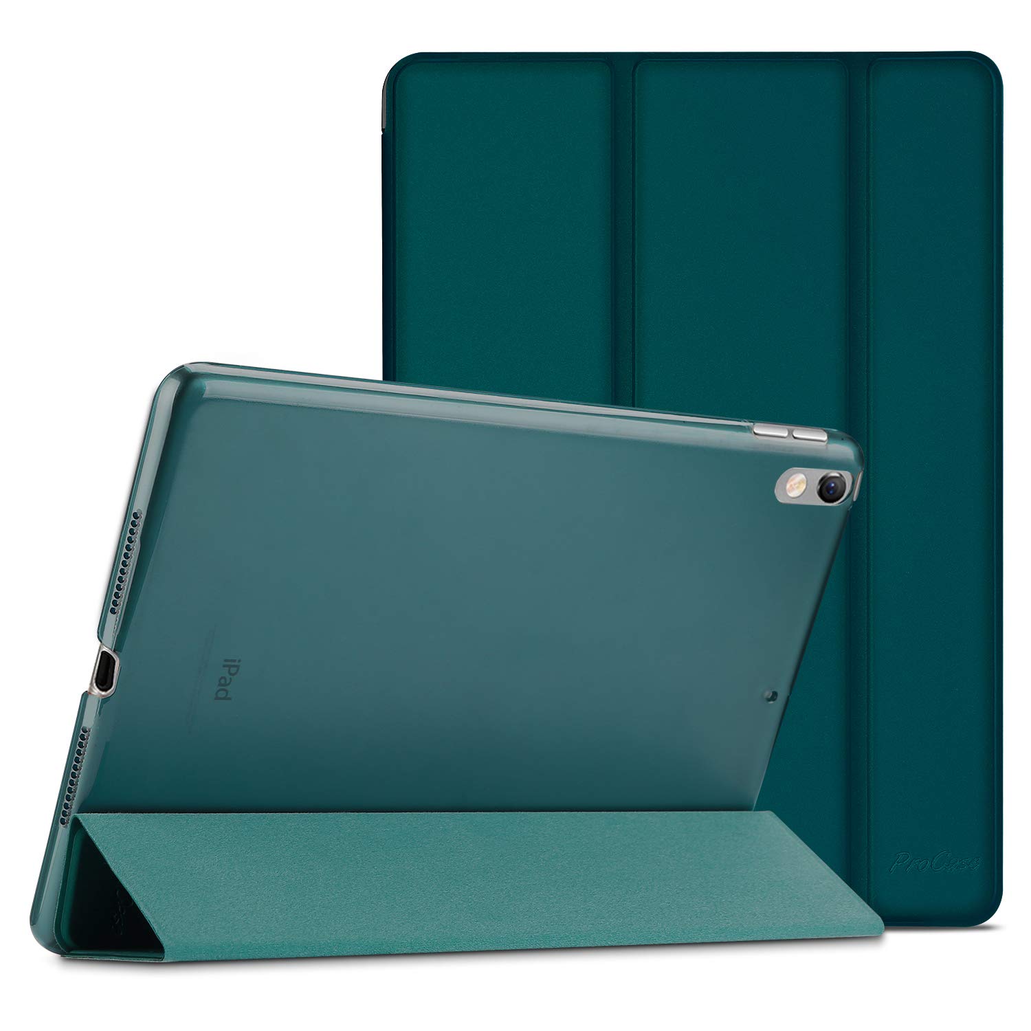 ProCase Smart Case for 10.5 Inch iPad Air 3 2019 and iPad Pro 2017 Slim Stand Cover Translucent Frosted Back Emerald