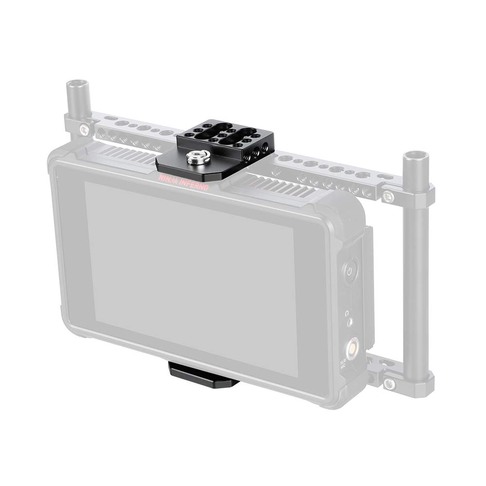 CAMVATE CAMVATE Versatile Top Bottom Plate with Multiple 1/4-20 Threads for Director Monitor Cage Rig 2 Pieces 2140 - View 4 of 5