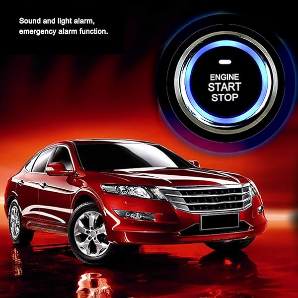 Qiilu Top 12V Universal Car Alarm System: Engine Push Button Start & Anti-Theft Security - View 5 of 11