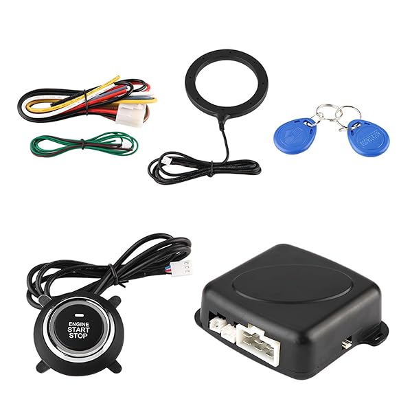 Qiilu Top 12V Universal Car Alarm System: Engine Push Button Start & Anti-Theft Security - View 9 of 11