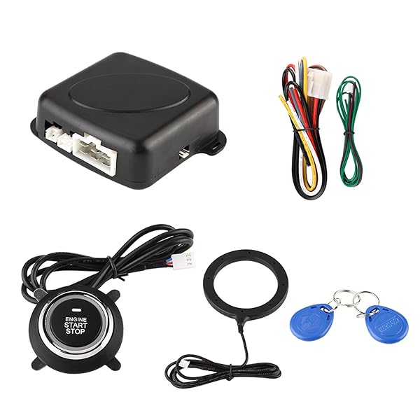 Qiilu Top 12V Universal Car Alarm System: Engine Push Button Start & Anti-Theft Security - View 11 of 11